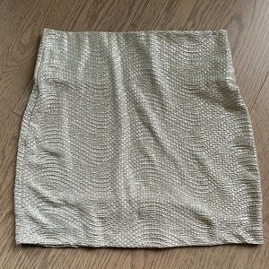 BCBGeneration Metallic Mini Skirt Size S